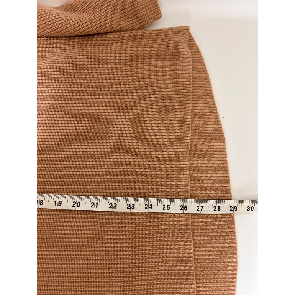 NWT Neiman Marcus 100% Cashmere Camel Women's size XL Ribbed Sweater a - Picture 6 of 9